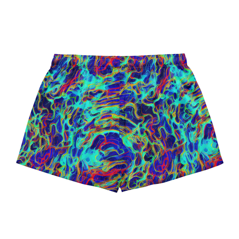 The Electric Deep on Women's Pajama Shorts — Back