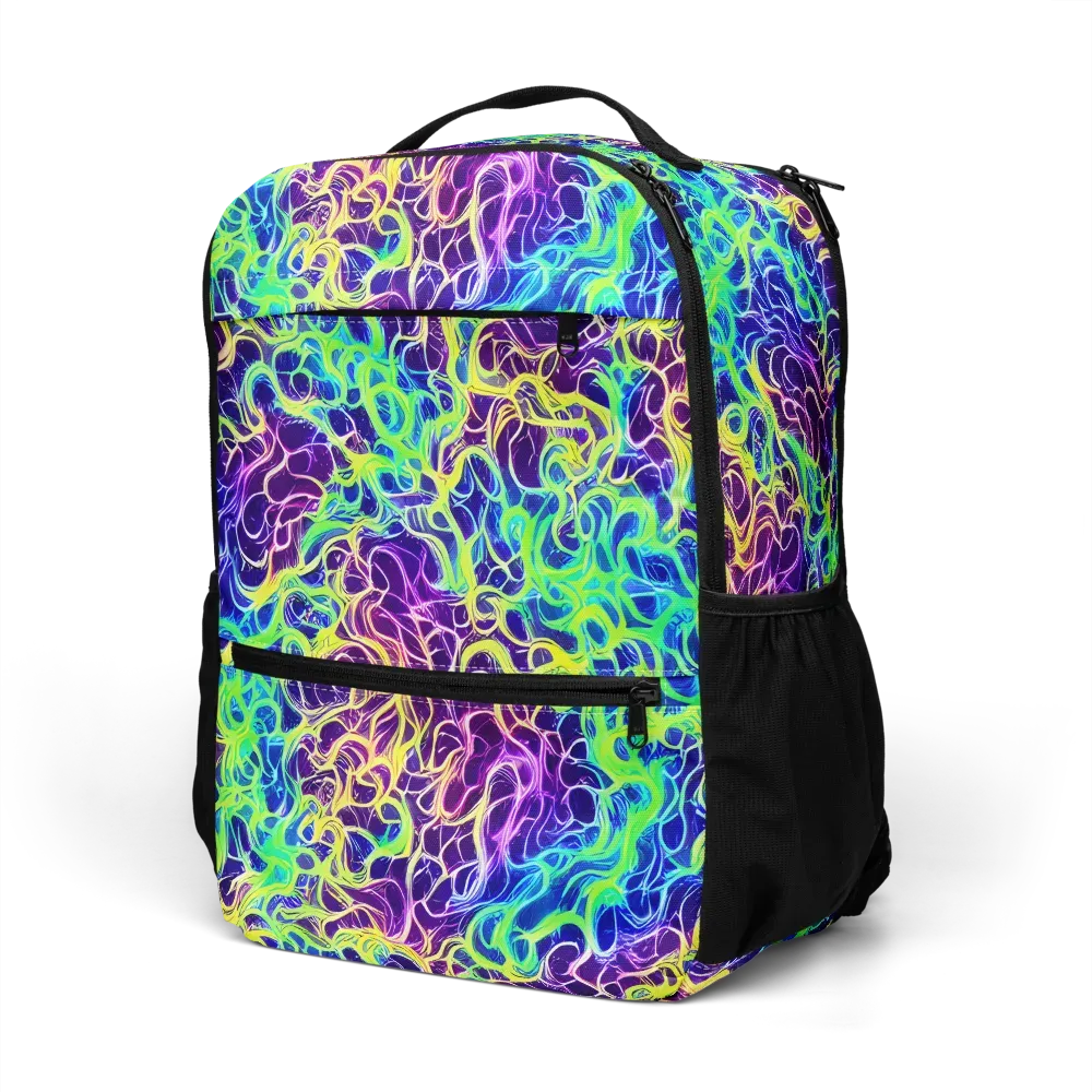 Nightwave Garden on Utility Backpack — Left Front