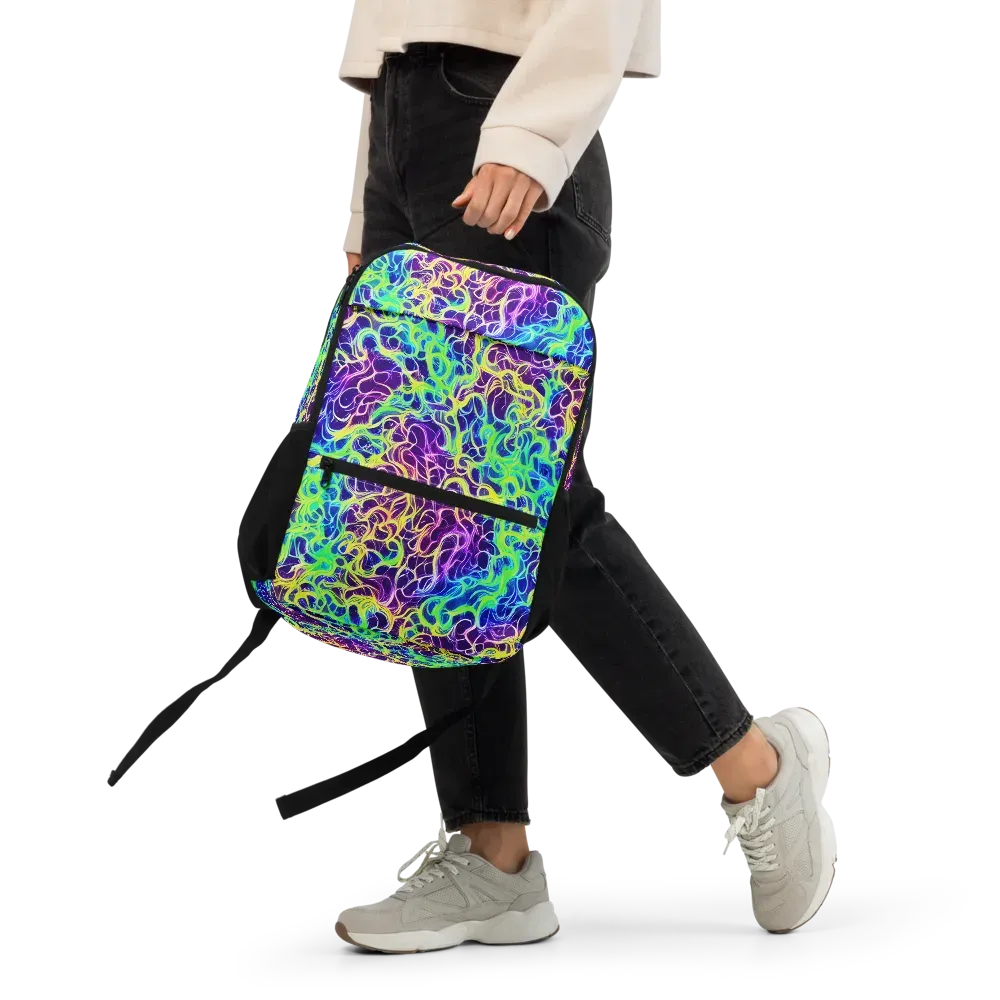 Nightwave Garden on Utility Backpack — Front