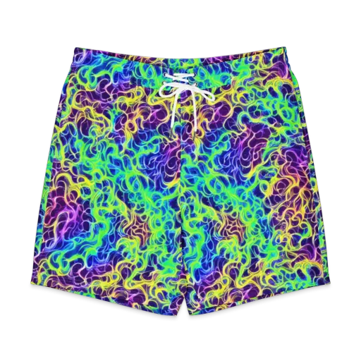 Nightwave Garden on a Men's Board Shorts
