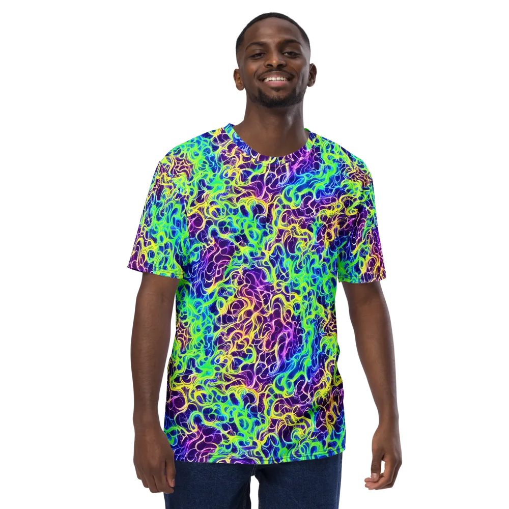 Nightwave Garden on Men's Crew Neck T-Shirt — Front