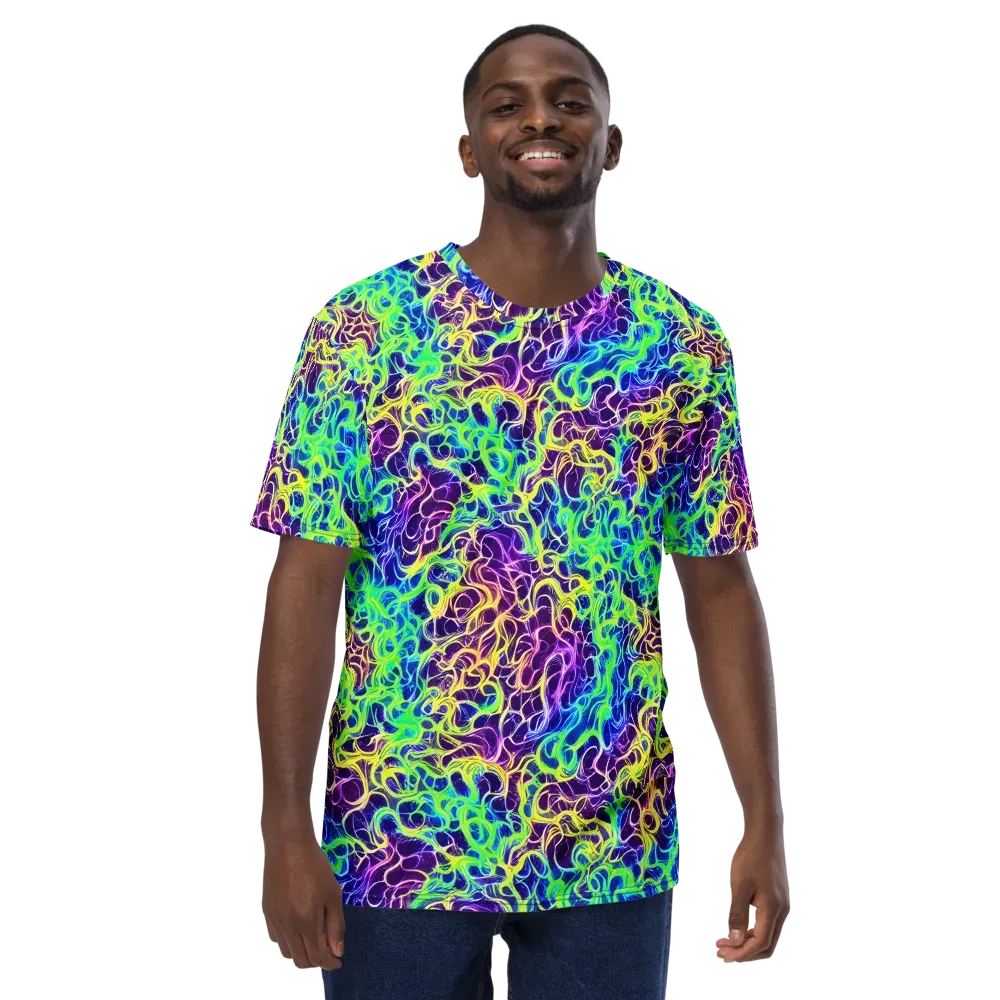 Nightwave Garden on Men's Crew Neck T-Shirt — Front