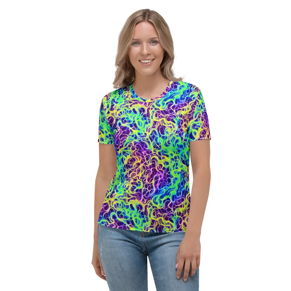 Nightwave Garden on Women's Crew Neck T-Shirt — Front