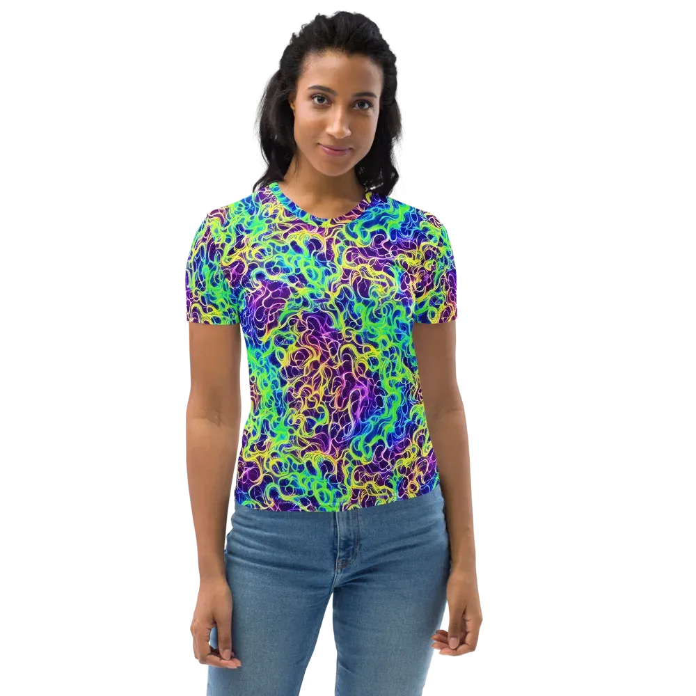 Nightwave Garden on Women's Crew Neck T-Shirt — Front