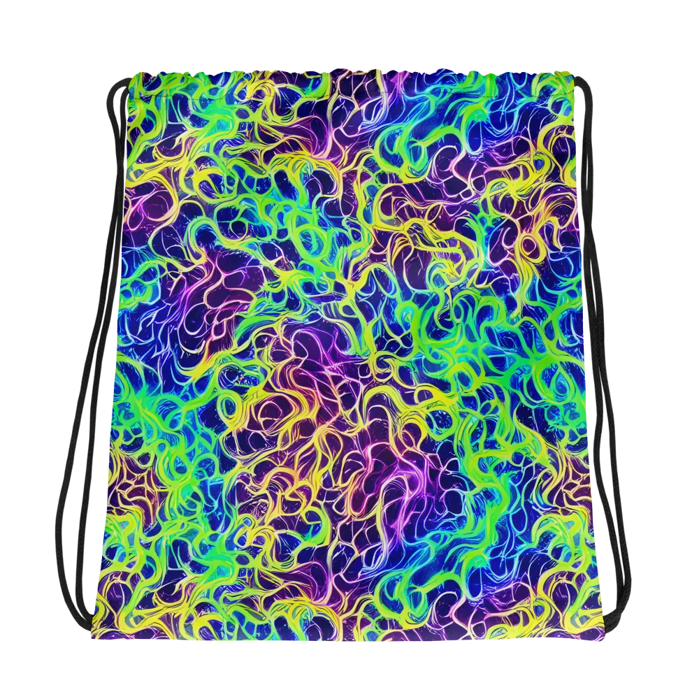 Nightwave Garden on Drawstring Bag — Photo