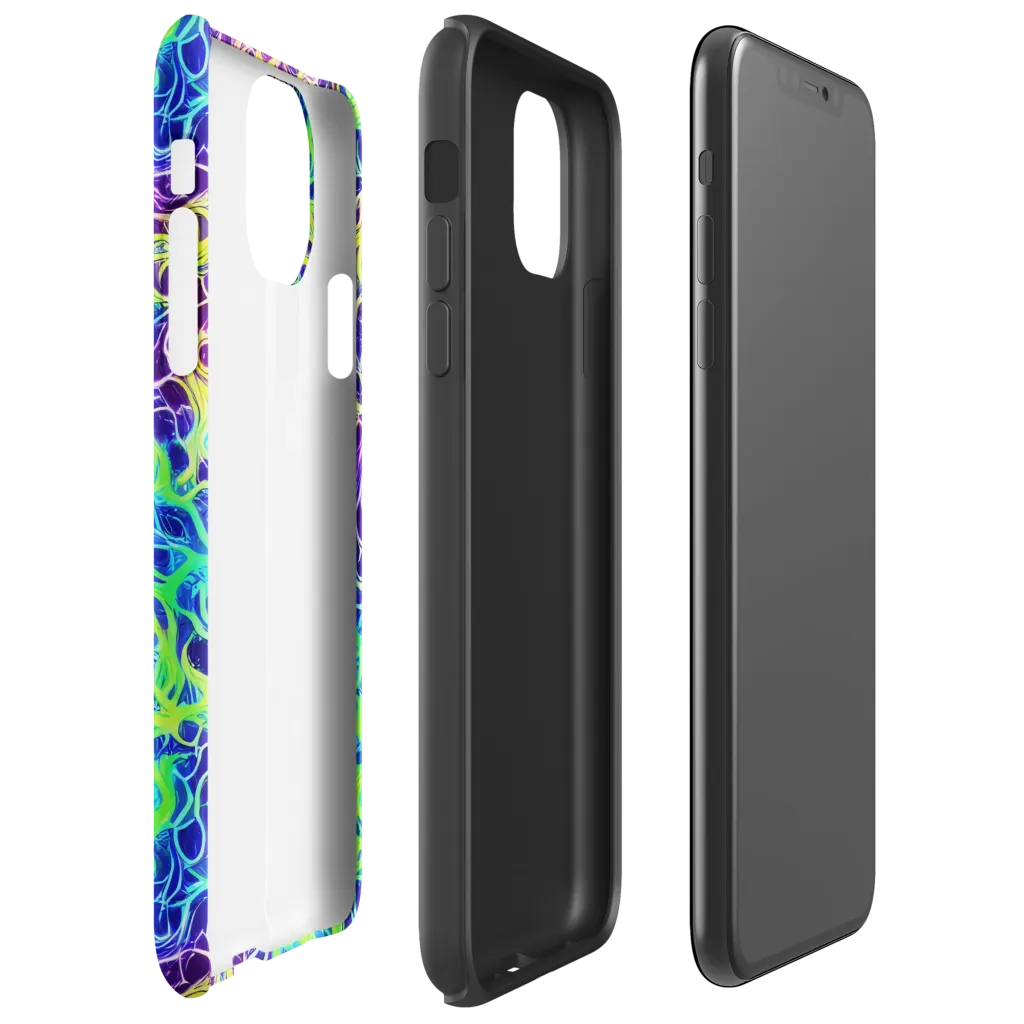 Nightwave Garden on Tough Case for iPhone® — Right