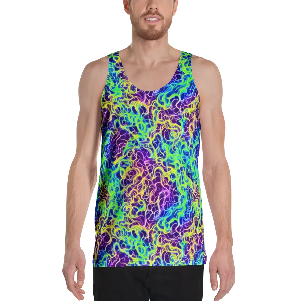 Nightwave Garden on Men's Tank Top — Front
