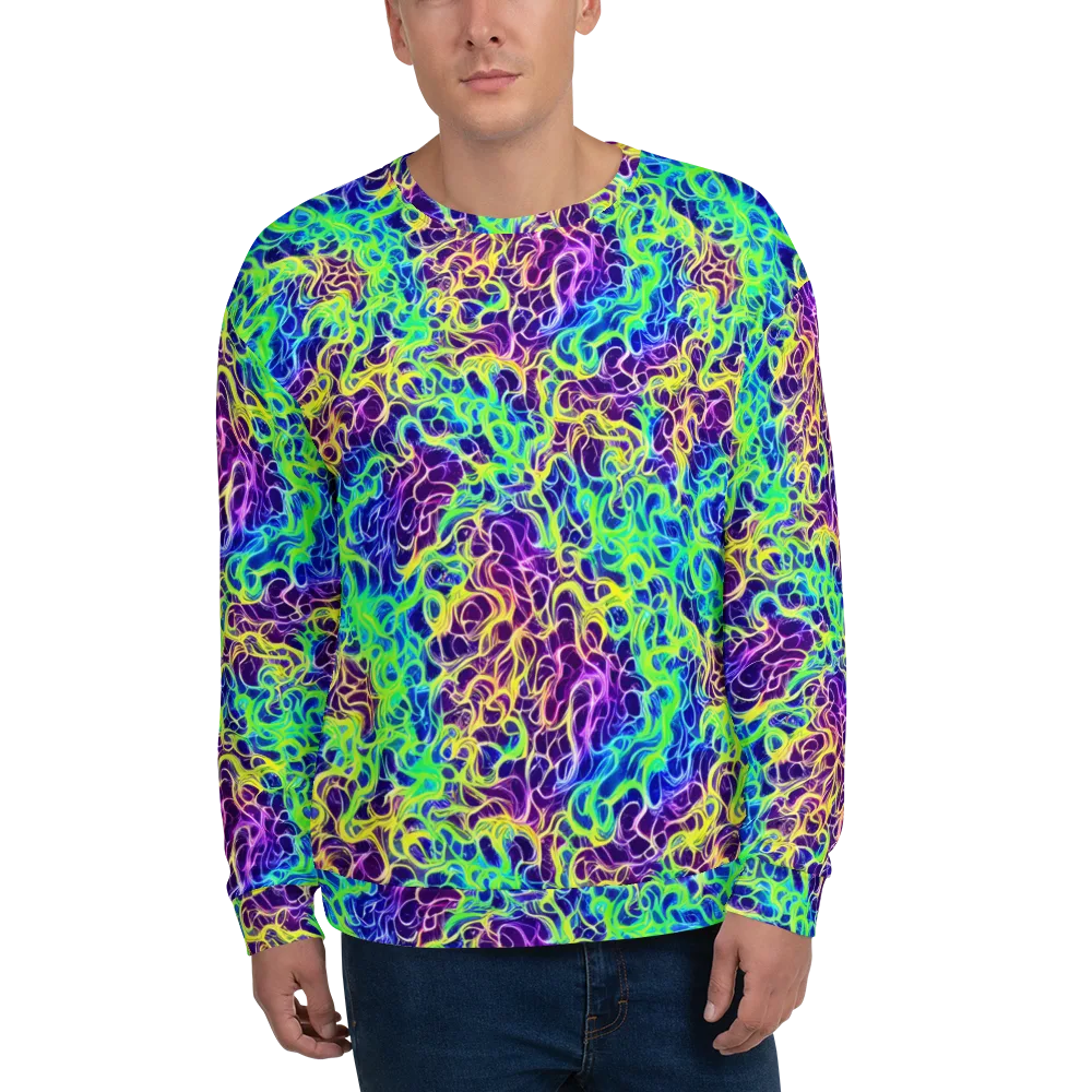 Nightwave Garden on Sweatshirt — Front