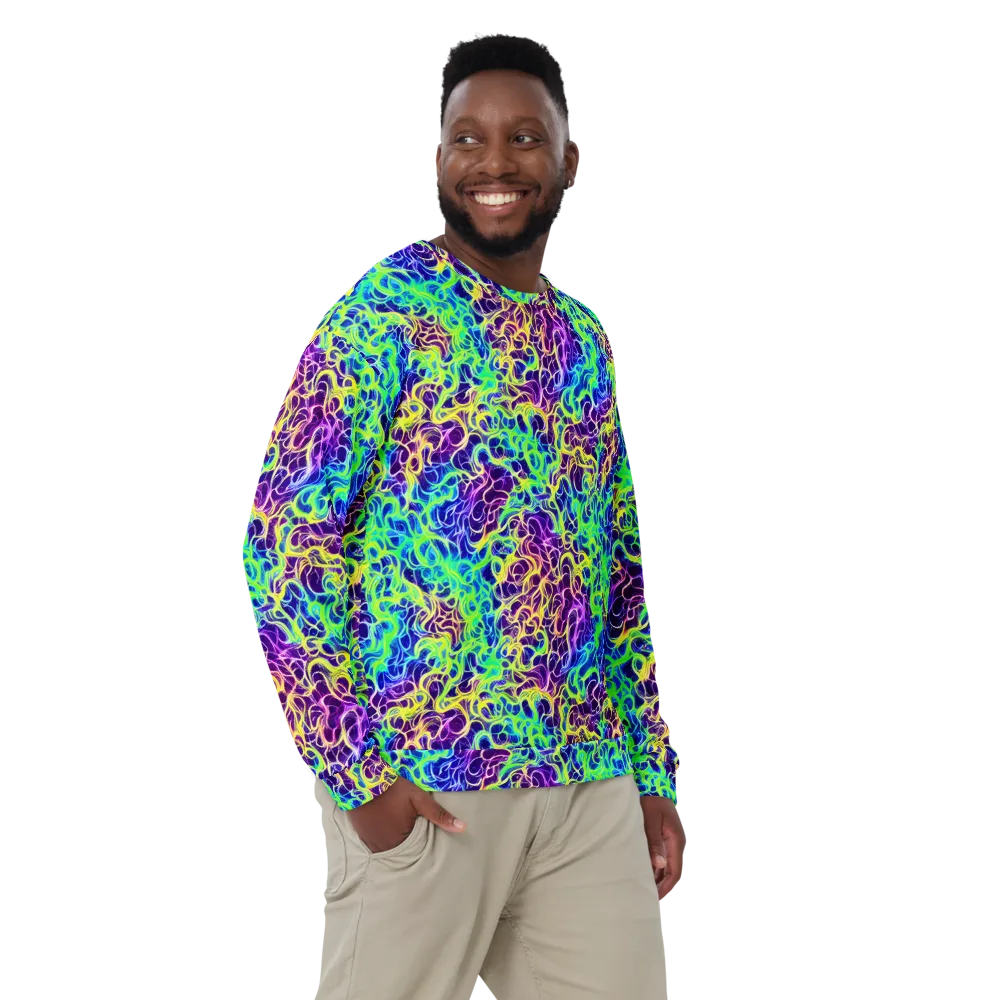 Nightwave Garden on Sweatshirt — Front