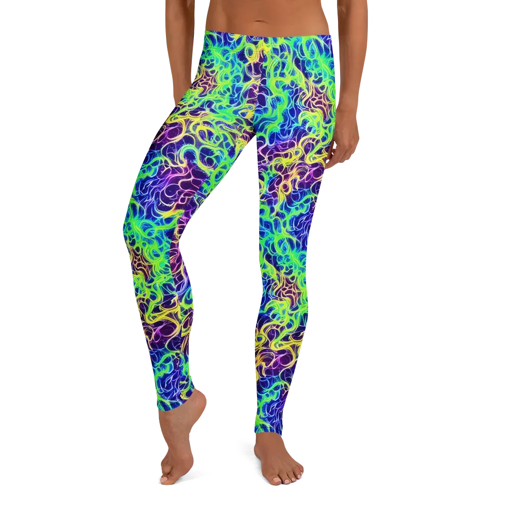 Nightwave Garden on Leggings — Front