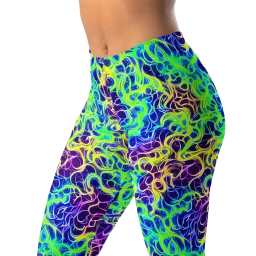 Nightwave Garden on a Leggings