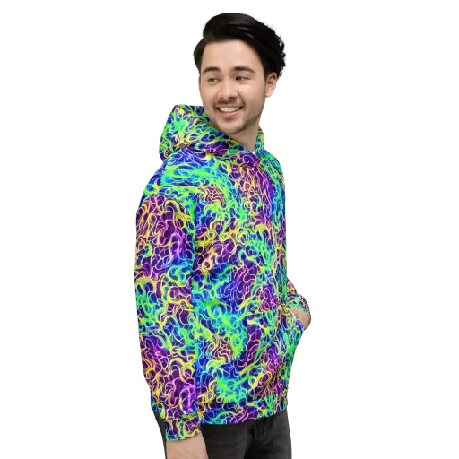 Nightwave Garden on a Hoodie