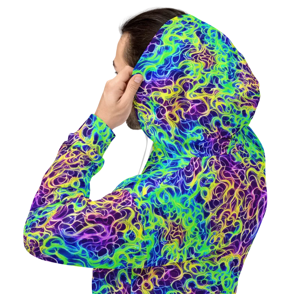 Nightwave Garden on Hoodie — Back