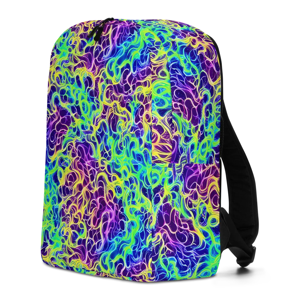 Nightwave Garden on Minimalist Backpack — Left