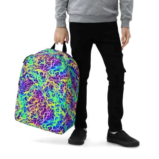 Nightwave Garden on a Minimalist Backpack