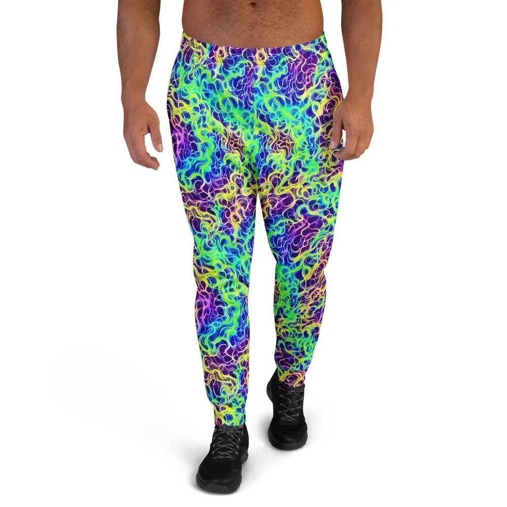 Nightwave Garden on Men's Joggers — Front