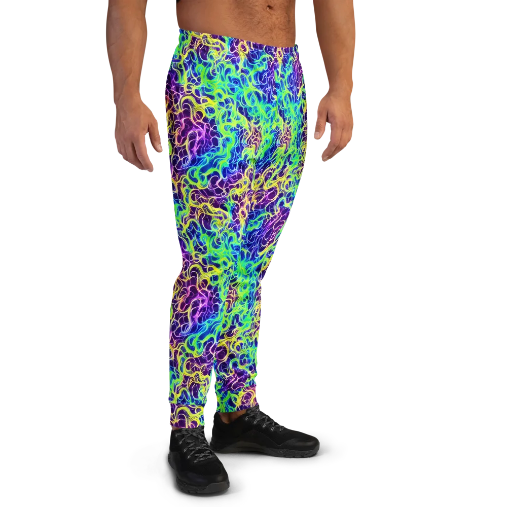 Nightwave Garden on Men's Joggers — Right