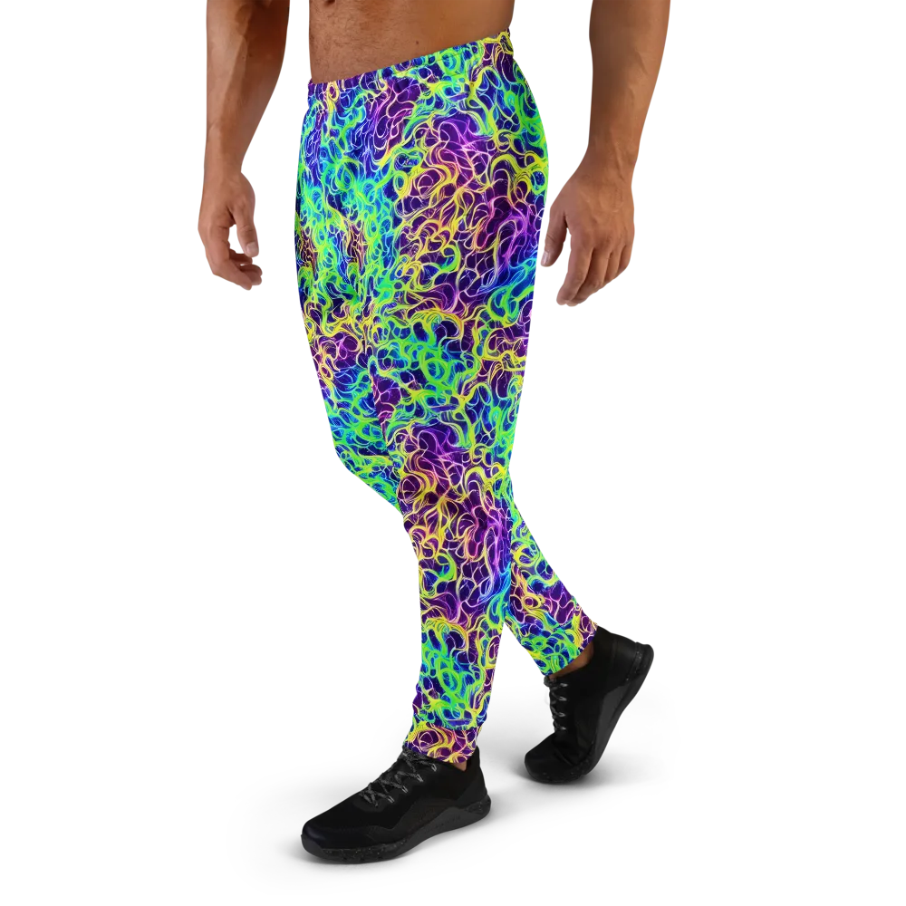 Nightwave Garden on Men's Joggers — Left