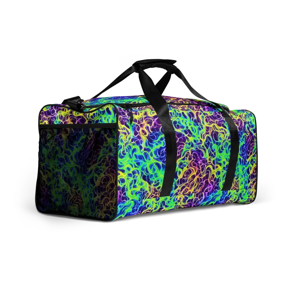 Nightwave Garden on Duffle Bag — Right Front