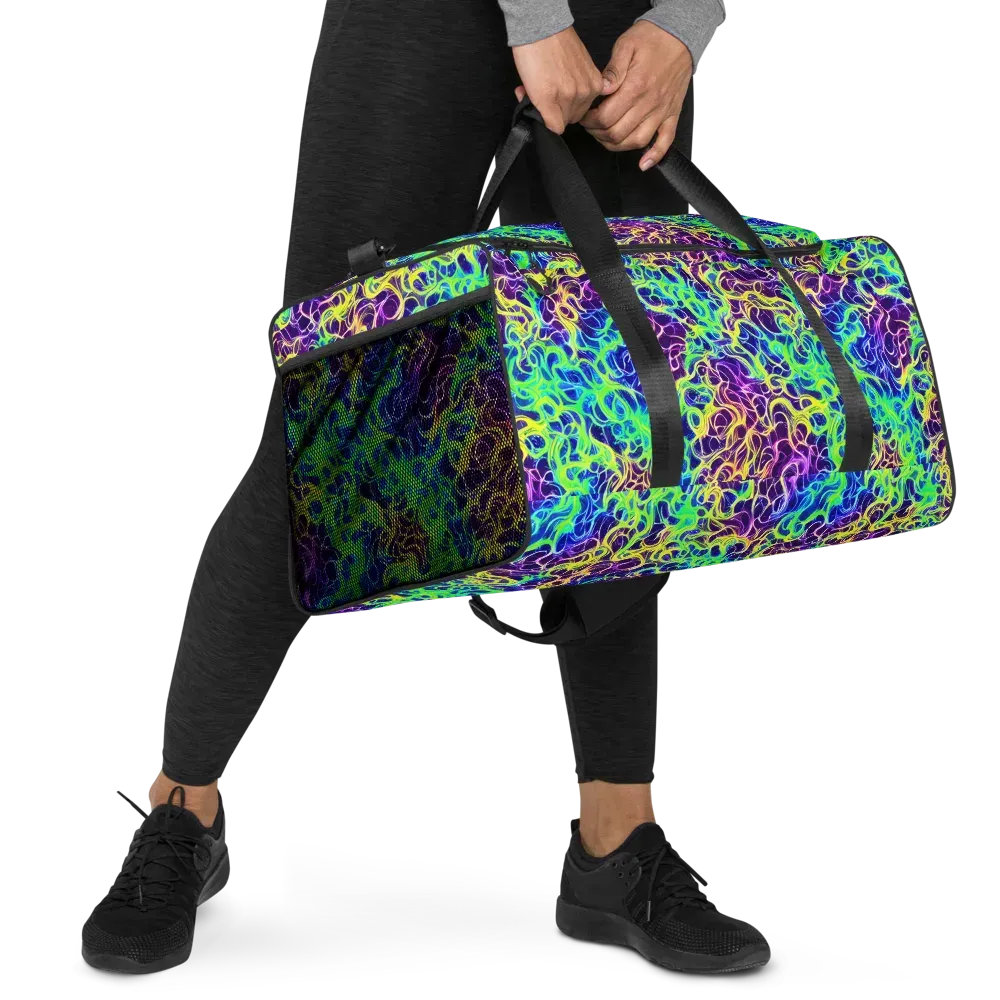 Nightwave Garden on Duffle Bag — Right Front