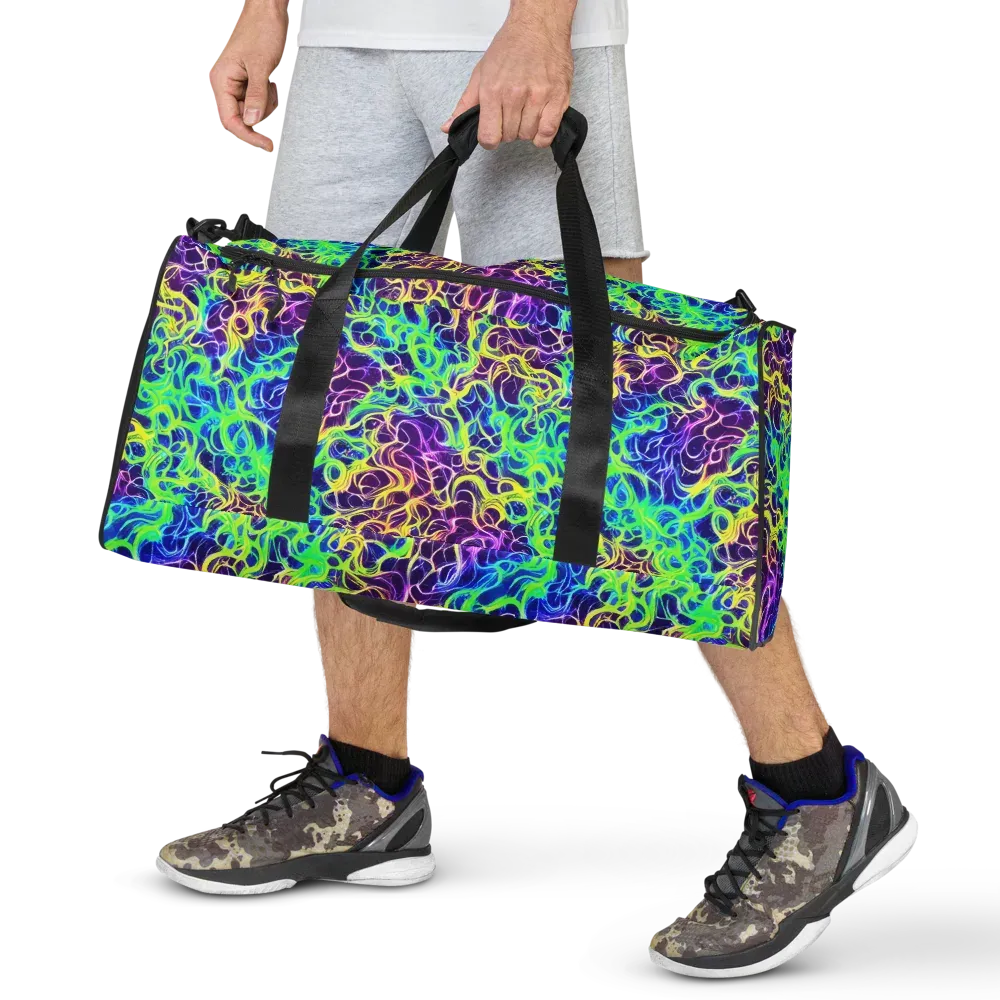 Nightwave Garden on Duffle Bag — Front
