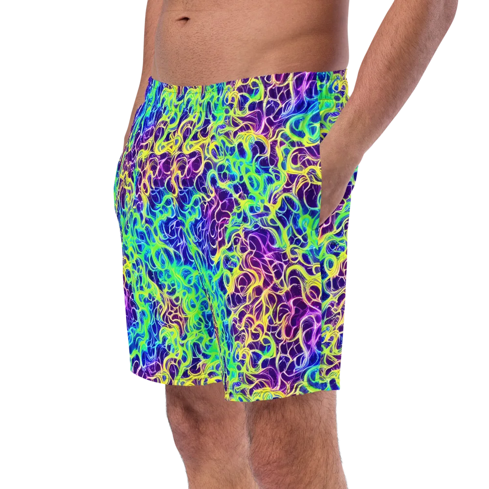 Nightwave Garden on Swim Trunks — Left Front