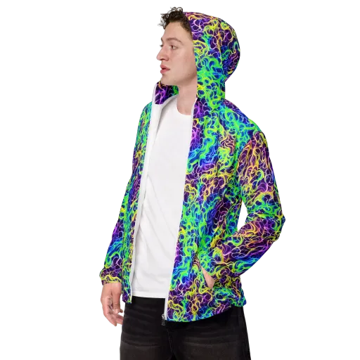 Nightwave Garden on a Men's Windbreaker