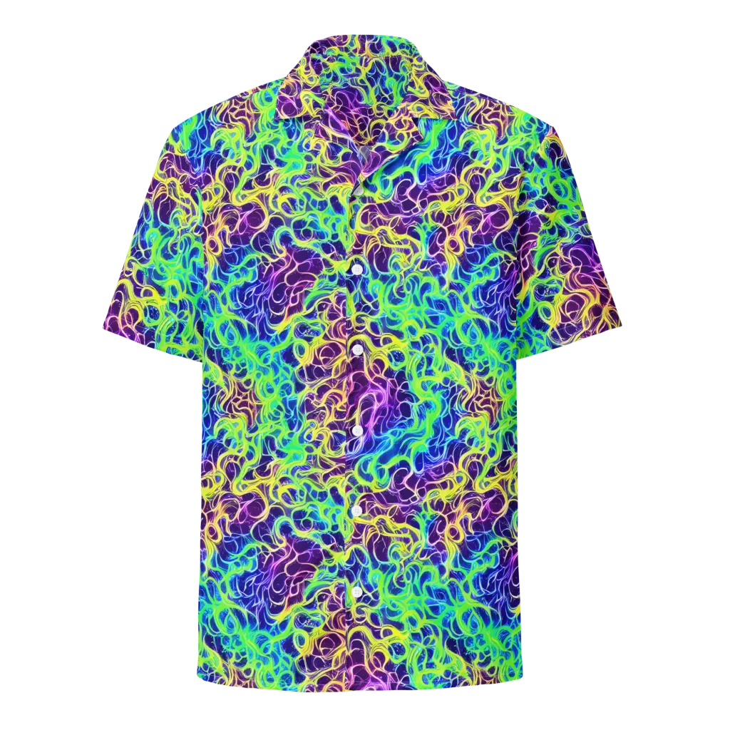 Nightwave Garden on Button Shirt — Front