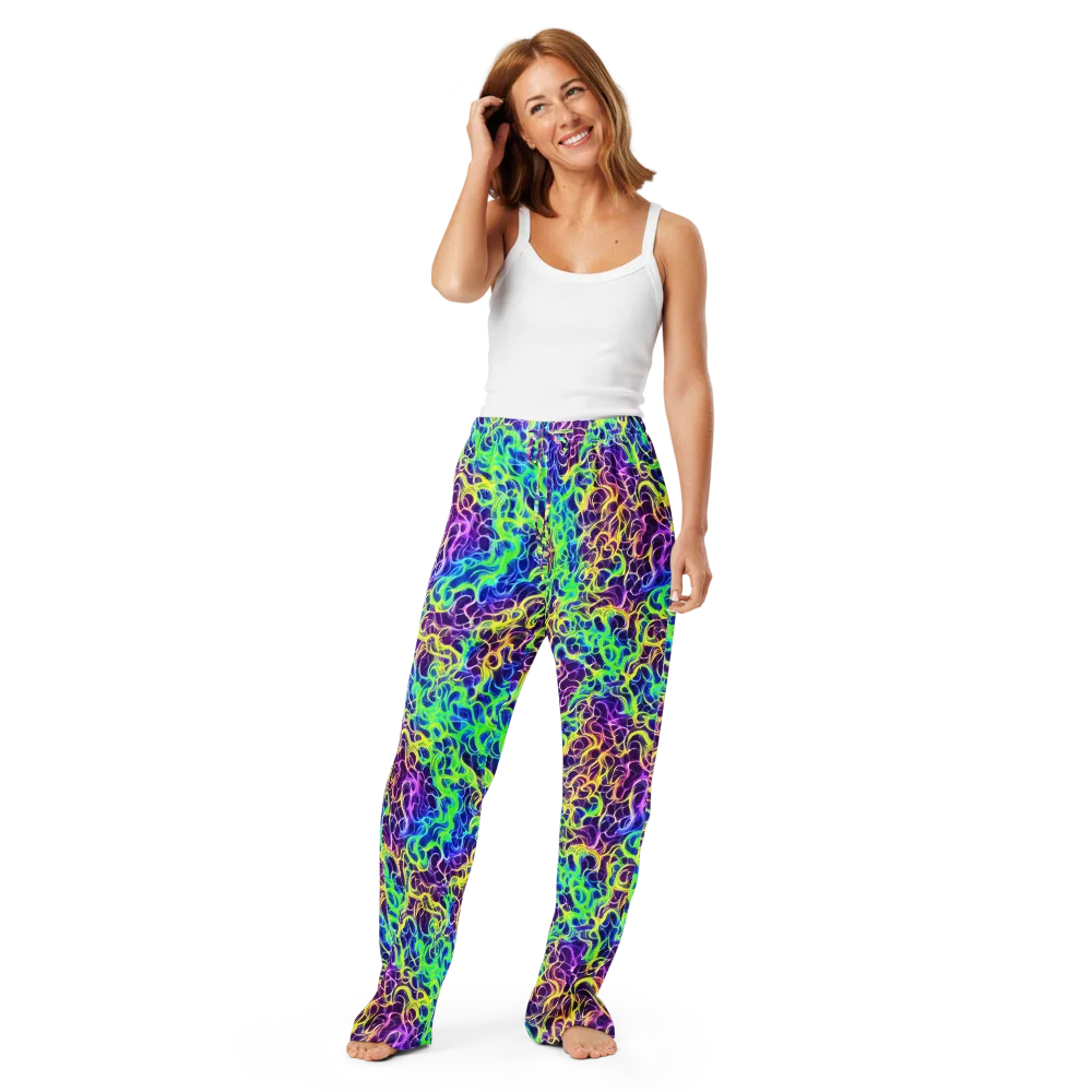 Nightwave Garden on Women's Pajama Pants — Front