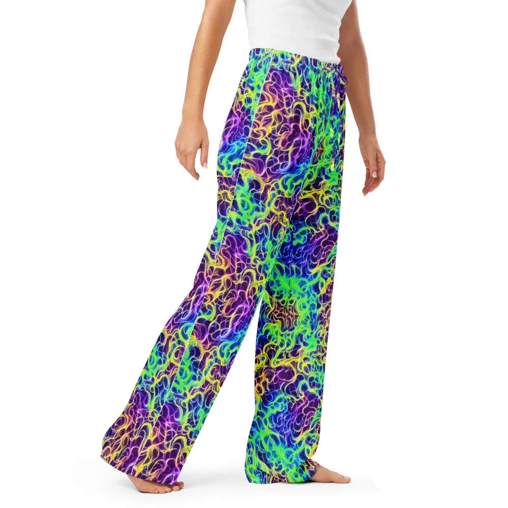 Nightwave Garden on Women's Pajama Pants — Right Front