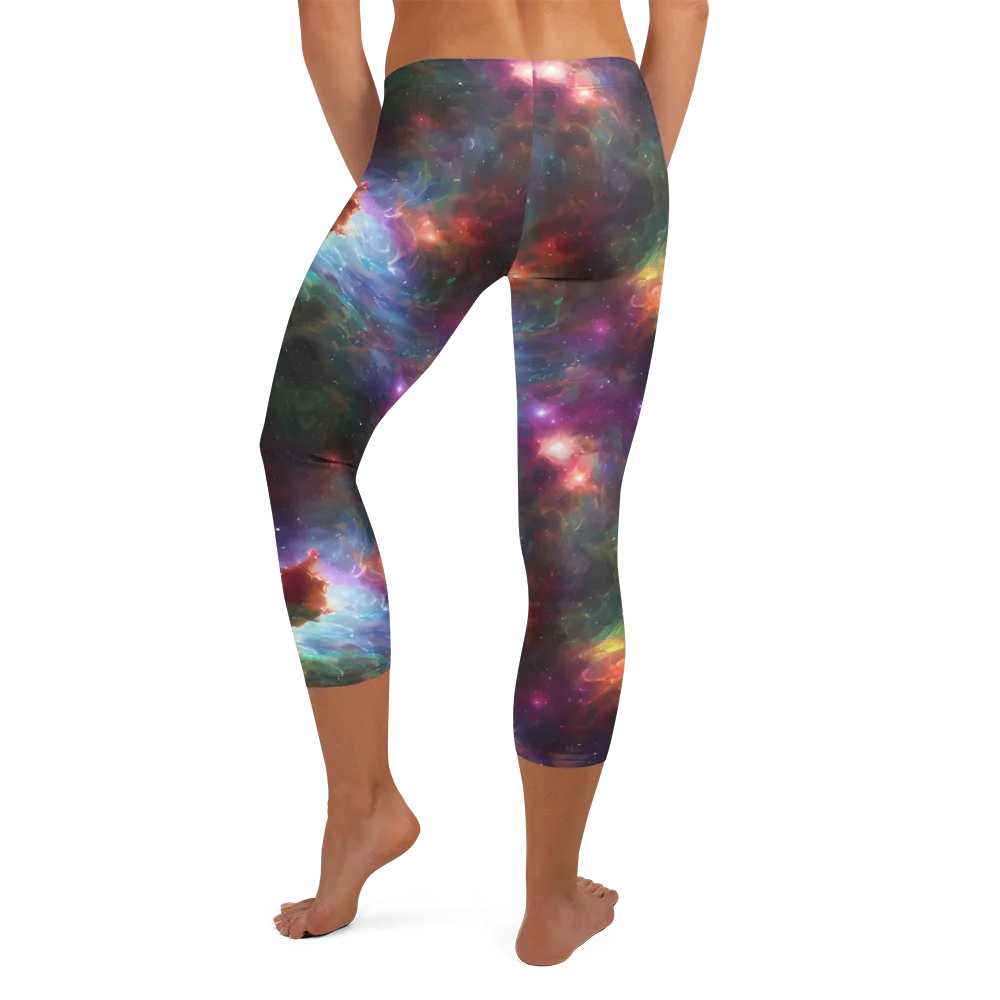 Astral Infusion on Capri Leggings — Back