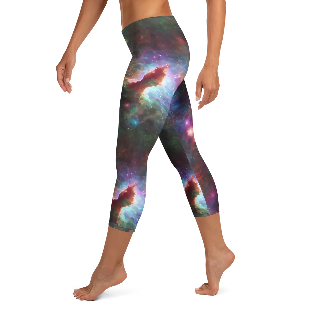 Astral Infusion on Capri Leggings — Left