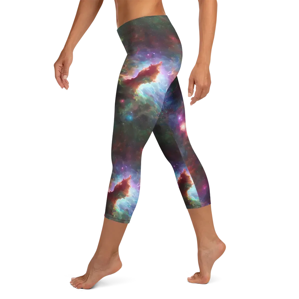 Astral Infusion on Capri Leggings — Left