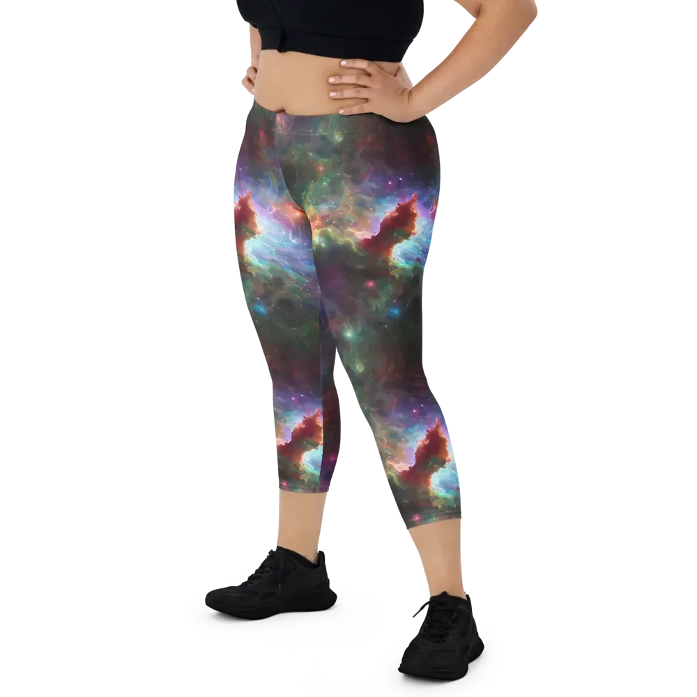 Astral Infusion on Capri Leggings — Front