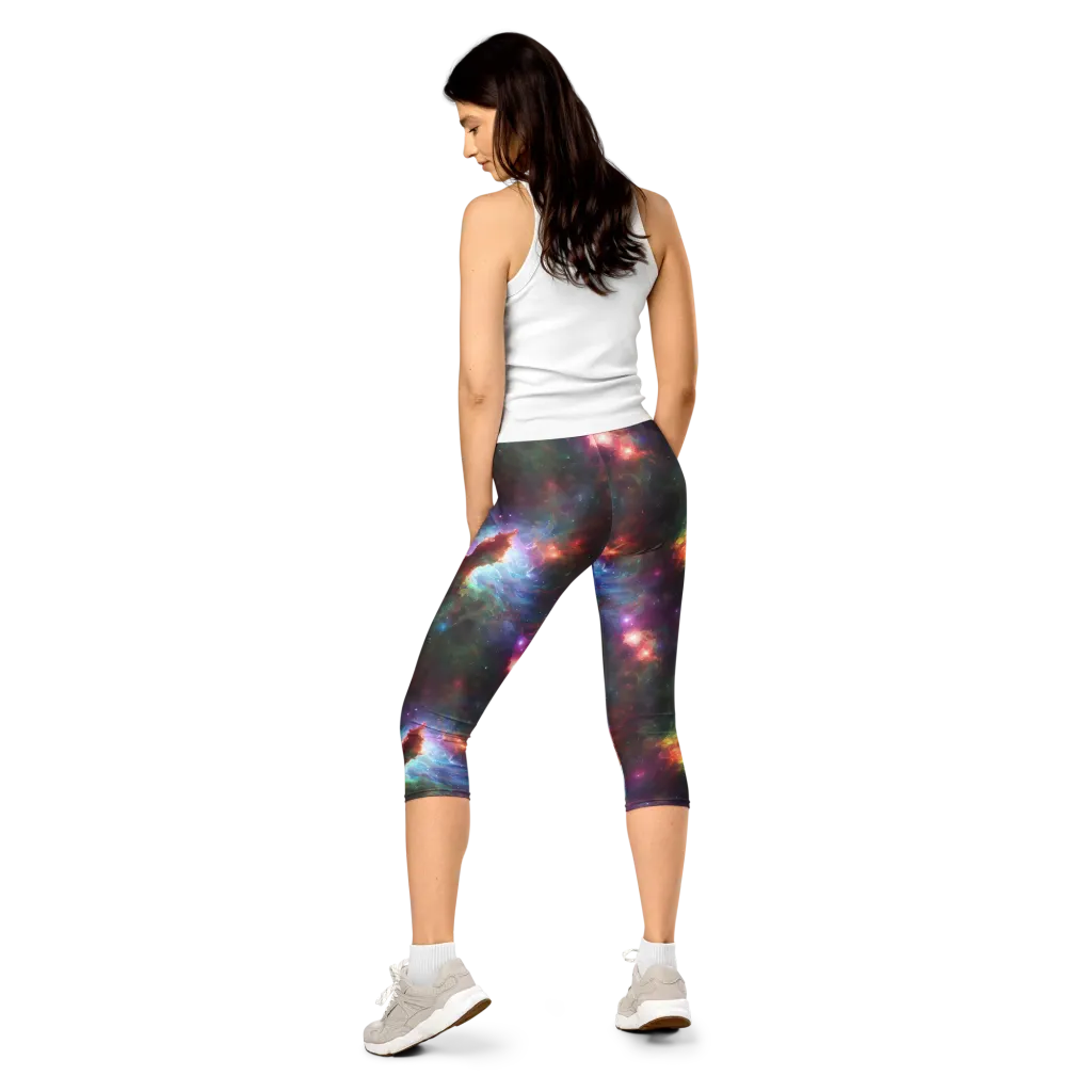 Astral Infusion on Capri Leggings — Back