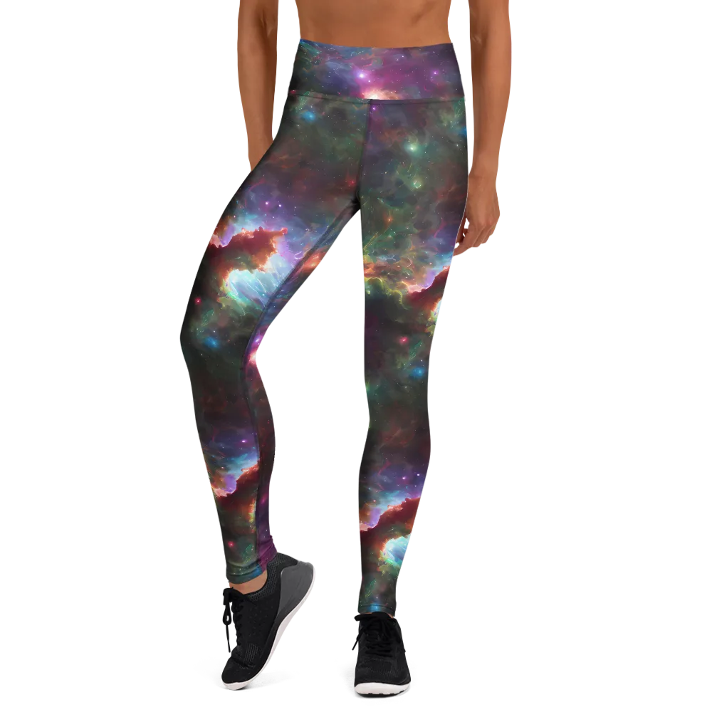 Astral Infusion on Yoga Leggings — Front