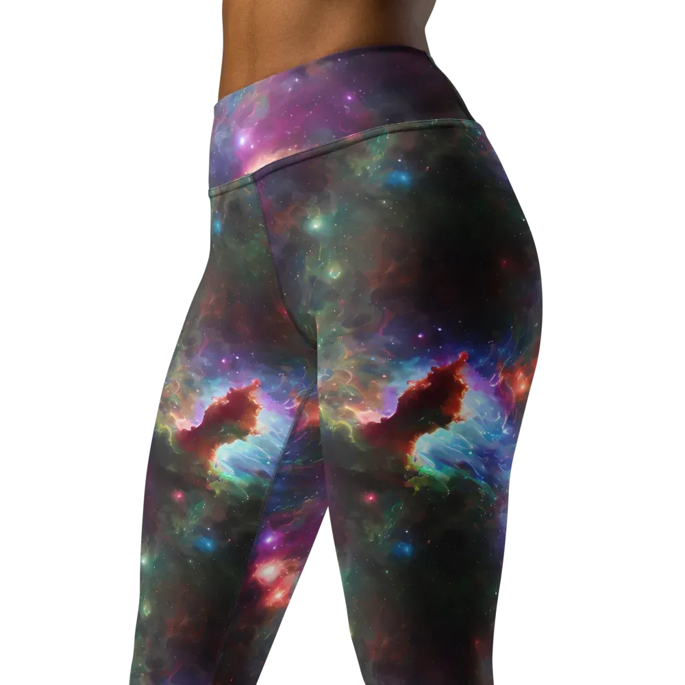 Astral Infusion on Yoga Leggings — Left Front