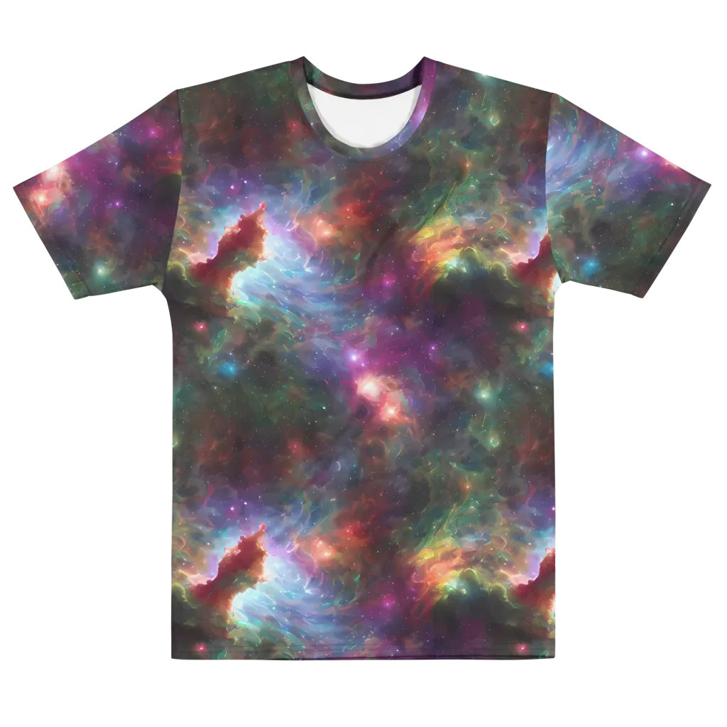 Astral Infusion on Men's Cotton Crew Neck T-Shirt — Front