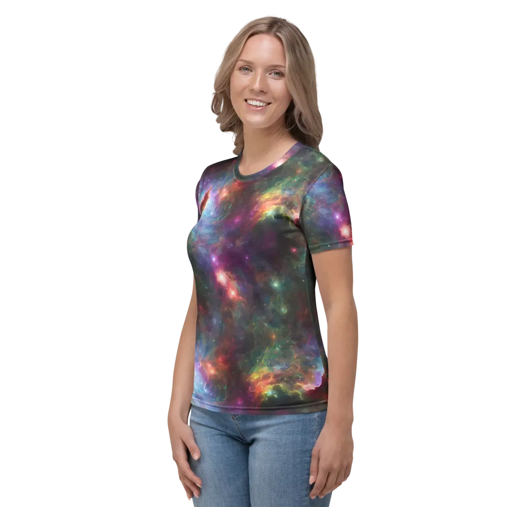 Astral Infusion on Women's Crew Neck T-Shirt — Left