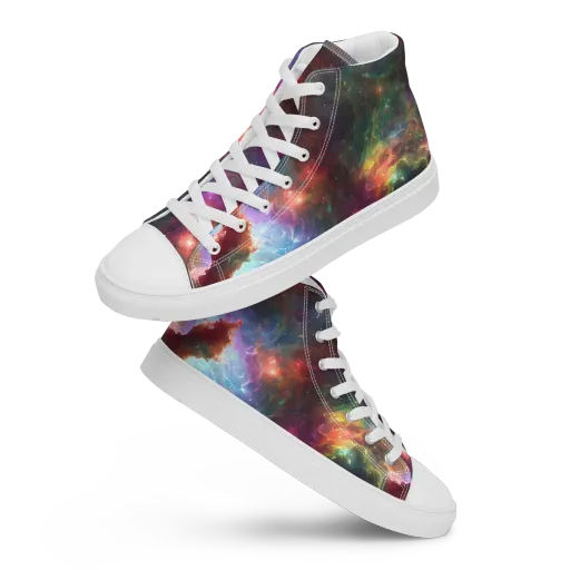 Astral Infusion on a Women's High Top Canvas Shoes