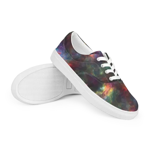 Astral Infusion on a Men's Lace-Up Canvas Shoes