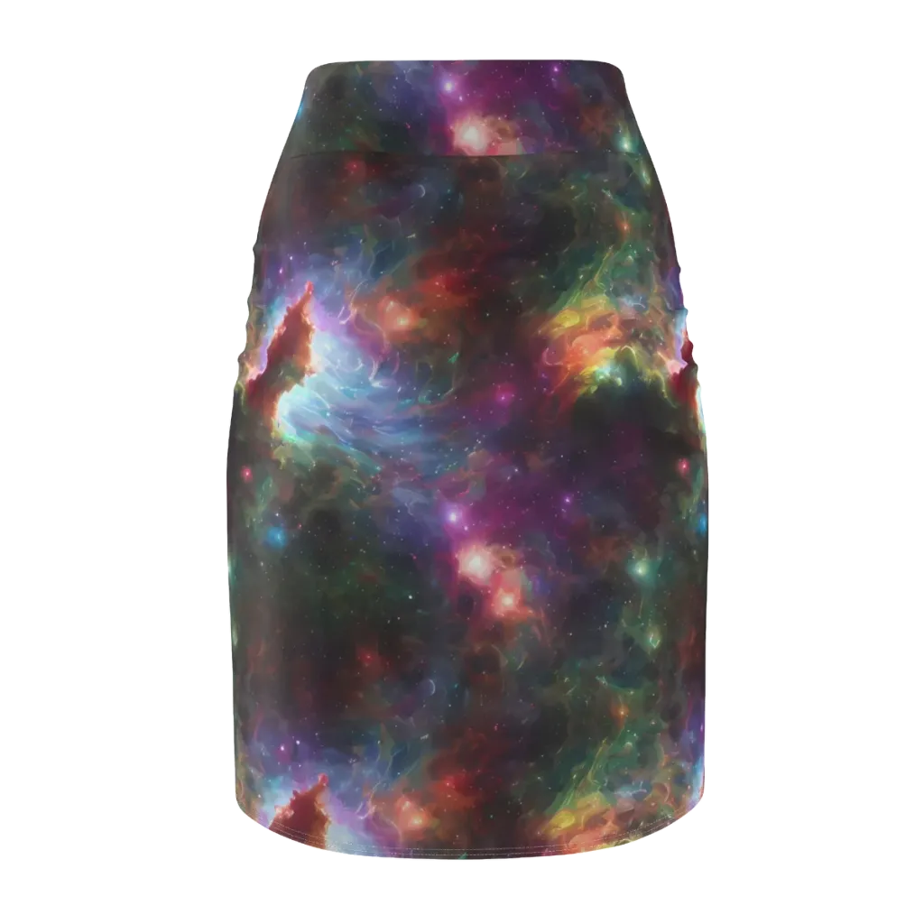 Astral Infusion on Pencil Skirt — Back