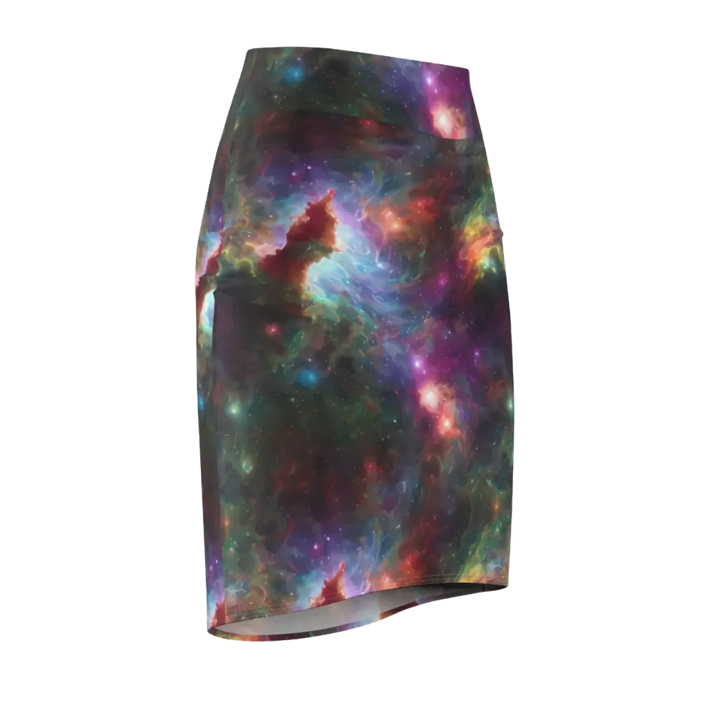 Astral Infusion on Pencil Skirt — Front Side