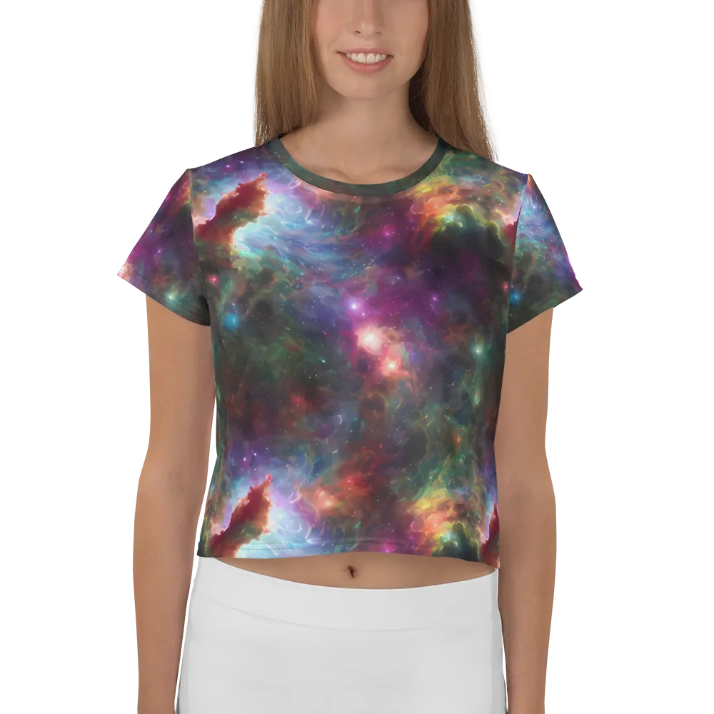 Astral Infusion on Crop Tee — Front