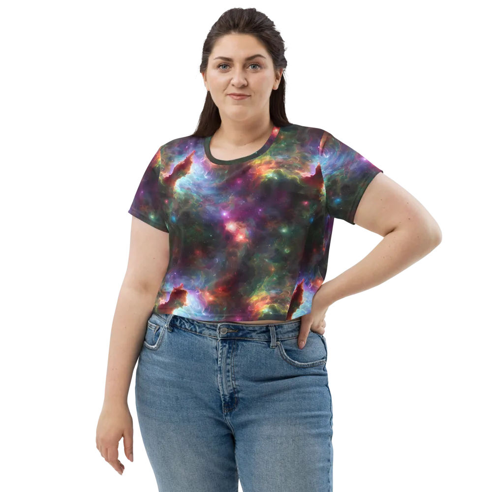 Astral Infusion on Crop Tee — Front