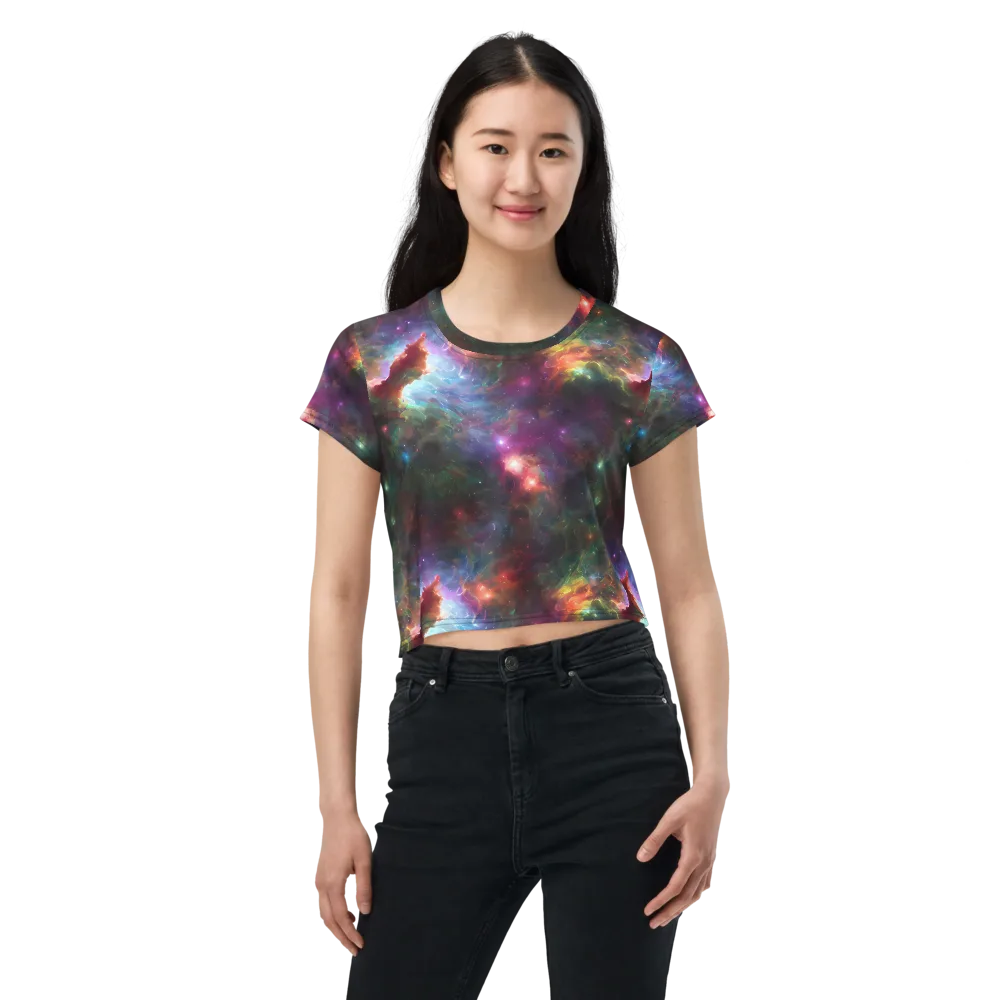 Astral Infusion on Crop Tee — Front