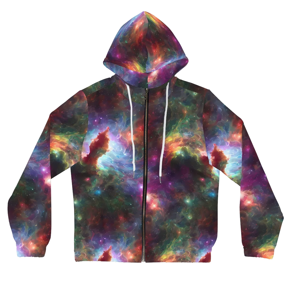 Astral Infusion on Women's Full-Zip Hoodie — Front