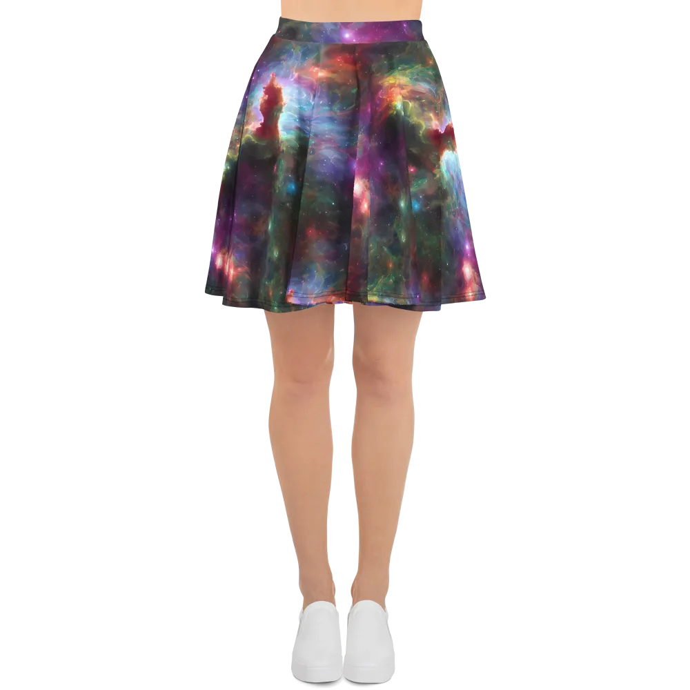 Astral Infusion on Skater Skirt — Front