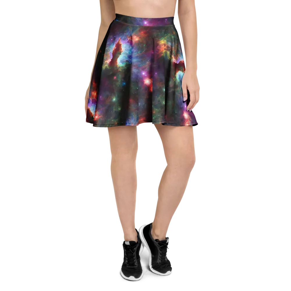 Astral Infusion on Skater Skirt — Front