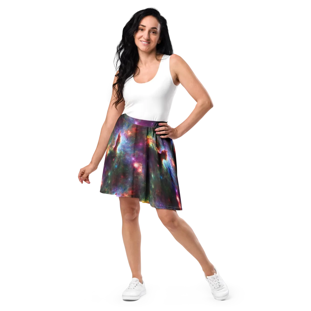 Astral Infusion on Skater Skirt — Front